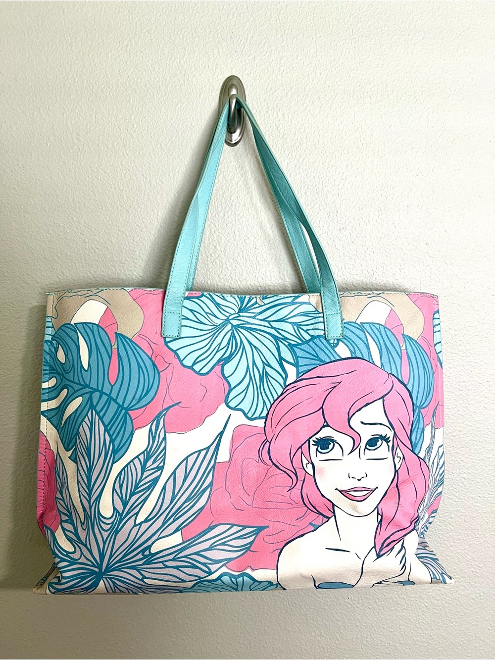 Loungefly Disney The Little Mermaid Ariel Seaweed Tote Bag - Picture 2 of 2